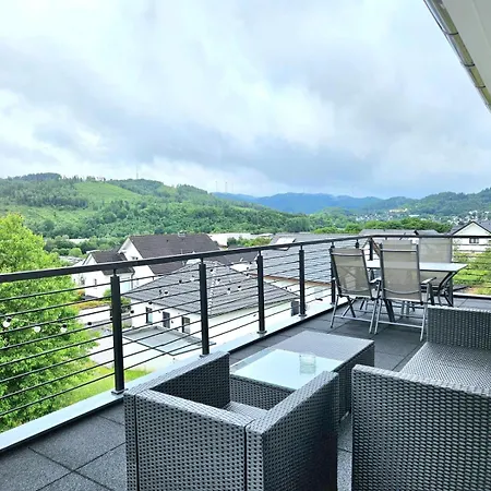 Luxus-penthouse Mit Weitblick & Balkon * Bad Laasphe
