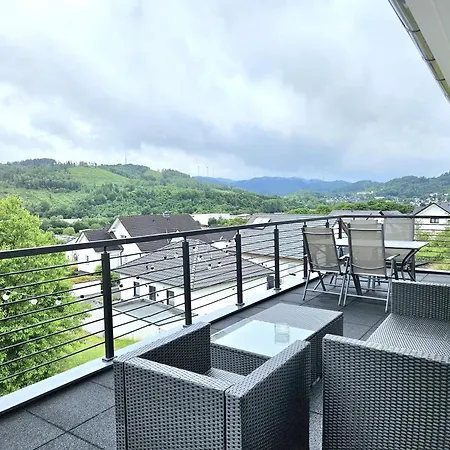 Apartman Luxus-penthouse Mit Weitblick & Balkon Bad Laasphe