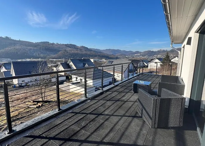 Luxus-penthouse Mit Weitblick & Balkon Bad Laasphe